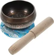 JOINPAYA 1 Set Manual Tapping Meditation Bowl with Stick Portable Buddha Sound Bowl for Home Decor and present for Relaxation and Mindfulness