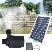 Solar Water Pump Professional Monocrystalline Silicon 16.4ft 100w Solar Powered Water Fountain Pump with Energy Storage Box for Fish Ponds Outside Hummingbird Bath and Tank