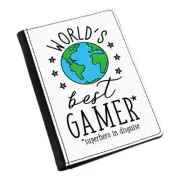 World's Best Gamer Passport Holder Cover Case Funny Favourite Gaming Computer PC