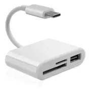 Adapter USB-C a USB 3.0 Card Reader SD & Micro fits MacBook Chromebook