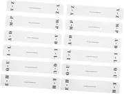 NUOBESTY 2sets Acrylic Dividers Letter Classification Vinyl Record Dividers Record Tags Organize Your Collection 6pcs*2