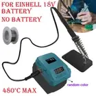 60W Cordless Electric Soldering Iron Welding Tool 480°C For Einhell 18v Battery