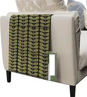Sofa Armrest Organizer Pockets,Hanging Storage Bag,Organiser Caddy Couch Chair Bedside Storage Pocket Bag TV Remote Holder for Magazine Books Remote Cellphone Snacks Drink (Color : Solid Leaves 05,