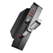 Baseus T-Space Series HUB for Tesla Cars with retractable 45W type-C cable-Black