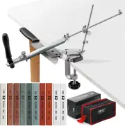 Upgraded RUIXIN PRO RX-008 Professional Knife Sharpener with 10 Whetstones, 360°