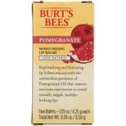 Burts Bees Lip Balms Pomegranate 2 Packs
