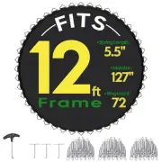 Yescom Trampoline Replacement Mat with 80 Packs 5.5" Springs for 12Ft Frame