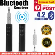 Bluetooth Receiver 3.5mm AUX Wireless Audio Home Car Kit Music Stereo Adapter AU