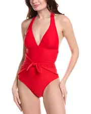 Shoshanna Tie-Front One-Piece