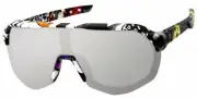 Kids Wrap Sports Shield Baseball Cycling Sunglasses Graphic Silver Mirror 22RV