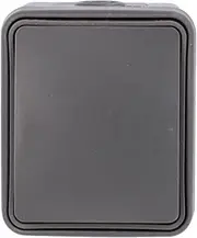 UNITEC AP/FR Aqua IP54 Off/Toggle Switch Suitable for Indoor and Outdoor Use with Plug-in Terminals 250 V / 10 A Anthracite Pack of 1