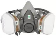 RESPIRATOR HALF-FACE FACE MASK REUSABLE MEDIUM 6200 NEW AND FILTER And Extras
