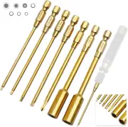 Titanium RC Hex Driver Bit Set 1.5/2.0/2.5/3.0Mm Allen Keys, M4 Lock Nuts Drive