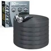 50ft Non-Expanding Garden Hose – Ultra-Light, Kink-Free, High-Pressure, Abras...