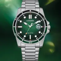 在飛比找蝦皮購物優惠-CITIZEN 星辰 GENTS 光動能 波浪紋腕錶-綠41