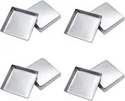 20 Pieces Empty 26 mm Square Metal Pans Cosmetic Eyeshadow Blush Lipstick Organizer for Magnetic Makeup Palette (Height 5 mm)