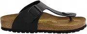 Mens Birkenstock Ramses Birko-Flor Black Slip On Sandals