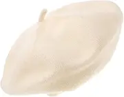 [Holibanna] Knitted Beret Hat Lightweight Warm and Versatile Cap for Decorative Beret for Boys and Suitable for Head Circumference Months Beige