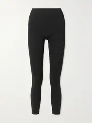 [Spanx] Spanx - Spanx® Seamless Ribbed Stretch-jersey Leggings - Black - XS XS Black