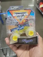 SPIN MASTER 2024 MONSTER JAM 1/64 BLUE THUNDER GHOST CREW CHASE SERIES 36 VHTF!
