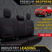 Holden Colorado 7 / Trailblazer Premium Neoprene 2nd Row Seat Covers (Made to Order)