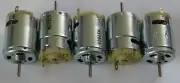 5 X 12 VDC Robot Motor - High Torque - Great for R/C - 3800 RPM - 3/32" Shaft