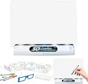 Fluorescent LED Tracing Pad - Light Up Writing for Creative Painting, Spelling, Letter Practice | Neon Glow Drawing Tablet for Boys Girls, Educational Gift for Home School Crafts