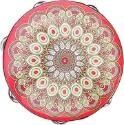 Kisangel Single Row Boys and Girls Tambourine Hand Held Drum for Dance Music Instrument Bulk Percussion Drum