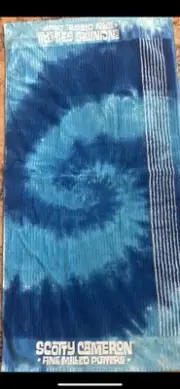 NEW Release Scotty Cameron Gallery Towel ⛳️ Tye Dye Blue ⛳️ SMOKE FREE HOME
