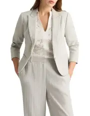 [David Lawrence] Alaska Linen Blend Blazer in Grey