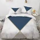 3D Blue Triangle ZHUA1856 Bed Pillowcases Quilt Duvet Cover Set Queen King Zoe