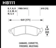 Hawk Disc Front Brake Pad for 03 - 04 Ford Mustang Mach 1 HB111Z.610 (for: Ford)