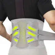 Back Brace for Lower Back Pain Relief with 360-Degree Biochemical Hug Support