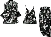 [Generic] Sexy Lingerie Set with Garter Belt Indoor Lady Snap Crotch Bodysuit for Women