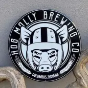 Hog Molly Brewing Co Tin Tacker Metal Beer Sign