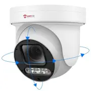 6MP PoE PTZ Camera Outdoor, 5X Optical Zoom 2.7~13.5mm Lens, Pan Tilt Zoom IP...