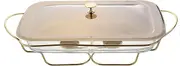 Buffet Server and Heater - Food Heaters for Catering Events, Hot Pot Buffet Set, Buffet Server and Product Radiator, Server with Lid, Hot Plate with Glass Top