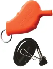 All Weather Safety Whistle Windstorm Loud Alarming Keyring Usable Underwater