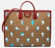 Gucci Doraemon Tote Printed Mini GG Coated Canvas Large