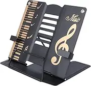 jojofuny 1pc Metal Book Holder Adjustable Desktop Reading Rack for Multi Functional Reading Shelf for Tablets and Music Scores Elegant Design for Long Term Use