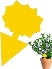 Gnat Traps for House Indoor | Yellow Sticky Fly Traps,Waterproof No Harm Odorless Yellow Gnat Catcher Tape for Outdoor Garden Garage Patio