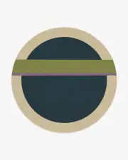 245' Round | Machine Washable Runner Rug | Kid & Pet Friendly | Indoor Rug | Architectural Digest Breakout Teal & Chartreuse Tufted Rug | Ruggable