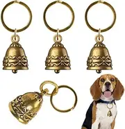 4pcs Copper Collar Bell for Small Pet, Bell for Cats and Small Dogs Pet Anti-Lost Pendant