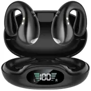 Open Ear Bone Conduction Headphones Enhanced Comfort Wireless Bluetooth 5.3 S...
