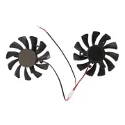 75mm 2Pin GTX1050Ti GPU Cooler DUAL Fan for GTX 1050Ti1658