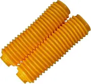Motorcycle Front Shock Covers Motorcycles Front Shock Absorber Dust Boots Fit for KL250 XG250 XT225 KLR250 AX-1 250 DR200 Cover Fork Suspension Motorcycle Fork Cover Gaiters(Yellow)