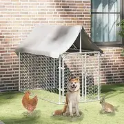 Outdoor Dog Kennel with Roof, Large Exercise Run & Heavy Duty Pen, Perfect for Dogs, Kennels & Cages, 200 x 100 x 150cm