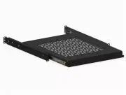 1U 20inch Vented Component Rack sliding Shelf 100lb Capacity