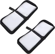 iplusmile 2Pcs CD Zipper Case Holder Capacity Disc Bag for Car Home Oxford Lightweight Portable Scratches for Traveling Storage