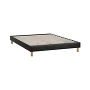 Oikiture Bed Frame Queen Double King Single Full Size Bed Base Black Leather